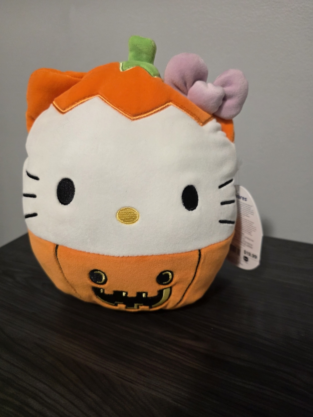 Squishmallows Original Hello Kitty Pumpkin Halloween Plush 8"